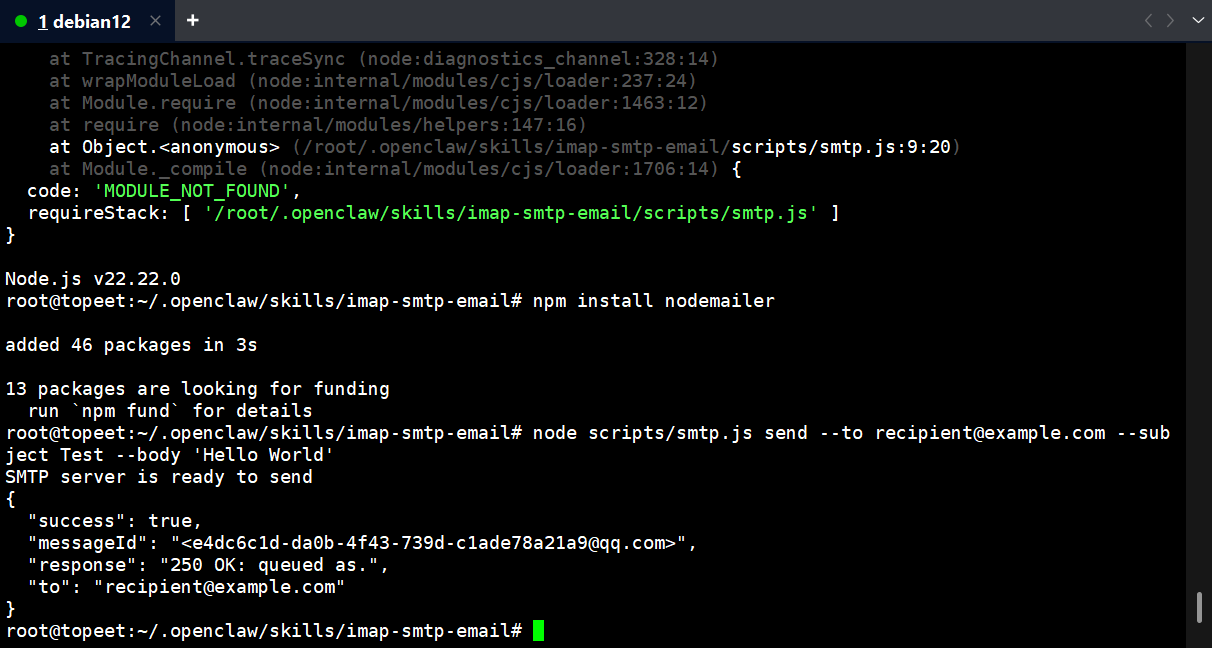 可以看到成功了